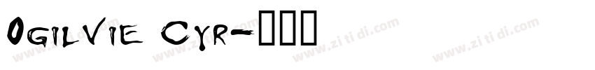 Ogilvie Cyr字体转换